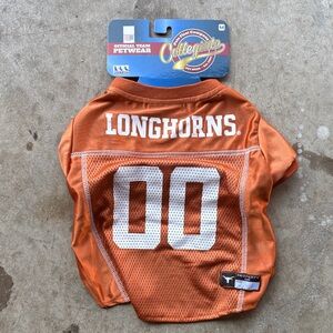 Pets First Longhorns Dog Jersey in Orange